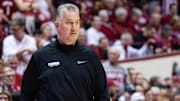 Purdue Boilermakers head coach Matt Painter in the first half against the Indiana Hoosiers