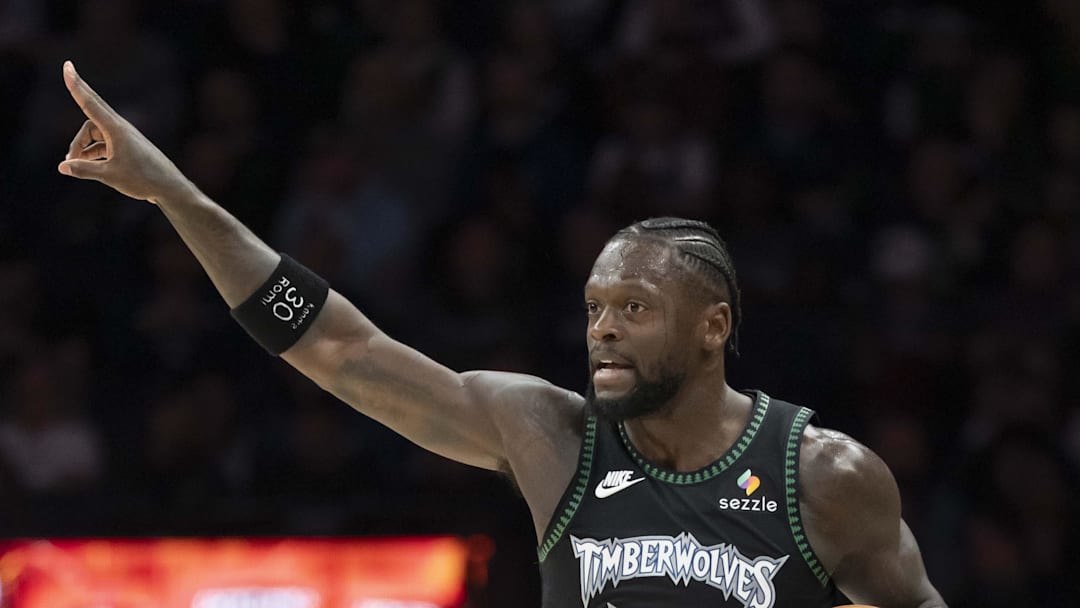 Mar 5, 2026; Minneapolis, Minnesota, USA; Minnesota Timberwolves forward Julius Randle (30) dribbles the ball against the Toronto Raptors in the first half at Target Center. Mandatory Credit: Jesse Johnson-Imagn Images Mar 5, 2026; Minneapolis, Minnesota, USA; Minnesota Timberwolves forward Julius Randle (30) dribbles the ball against the Toronto Raptors in the first half at Target Center. Mandatory Credit: Jesse Johnson-Imagn Images