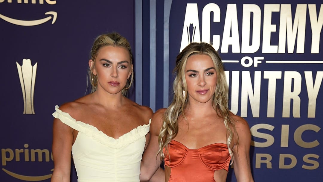 Cavinder Twins walks the carpet at the 59th ACM Awards at the Ford Center at the Star in Frisco, Texas, Thursday, May 16, 2024.