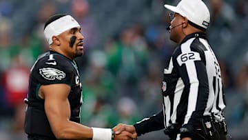 Jalen Hurts (L), Ronald Torbert (R), Philadelphia Eagles