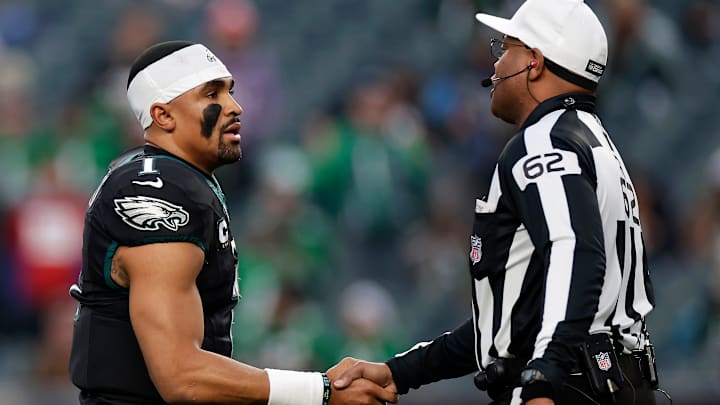 Jalen Hurts (L), Ronald Torbert (R), Philadelphia Eagles