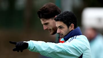 Arsenal FC Training Session And Press Conference - UEFA Champions League 2024/25 League Phase MD6