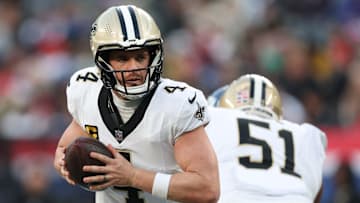 Saints quarterback Derek Carr has finished his 2024 season with a 5-5 record as the starter. He has been ruled out with a broken left, non-throwing hand for the fourth straight week.