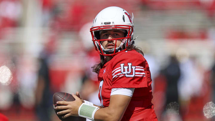 Sep 23, 2023; Salt Lake City, Utah, USA; Utah Utes quarterback Cameron Rising (7).