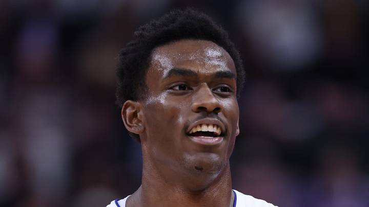 Jan 3, 2024; Salt Lake City, Utah, USA; Detroit Pistons center Jalen Duren (0) reacts to a play against the Utah Jazz during the second quarter at Delta Center. Mandatory Credit: Rob Gray-USA TODAY Sports