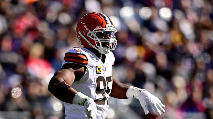Myles Garrett: Cleveland Browns v New England Patriots