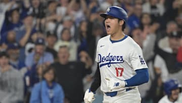 Sep 26, 2024; Los Angeles, California, USA;Los Angeles Dodgers designated hitter Shohei Ohtani (17).
