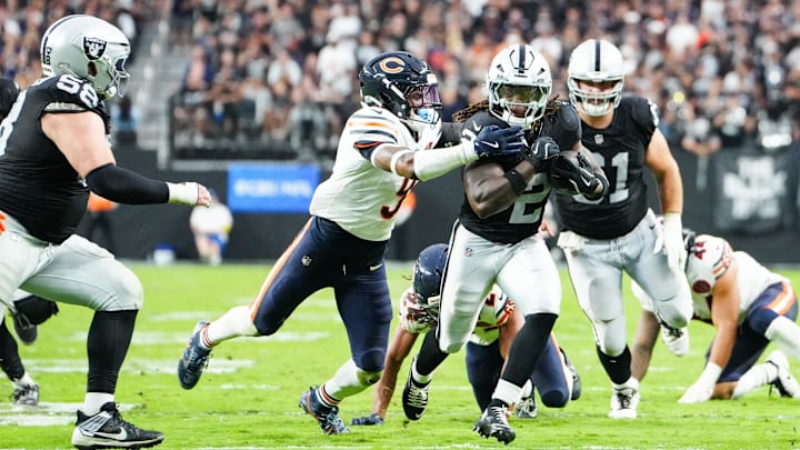 The Bears bounced off Ashton Jeanty Sunday and it's not a new problem for them or specific to facing that opponent.