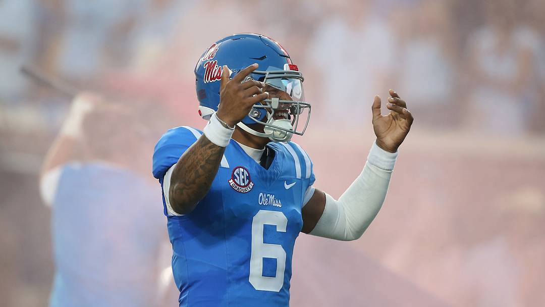 Sep 19, 2026; Oxford, Mississippi, USA; Mississippi Rebels quarterback Trinidad Chambliss (6) runs onto the field prior to the game against the Louisiana State Tigers at Vaught-Hemingway Stadium. Mandatory Credit: Petre Thomas-Imagn Images Sep 19, 2026; Oxford, Mississippi, USA; Mississippi Rebels quarterback Trinidad Chambliss (6) runs onto the field prior to the game against the Louisiana State Tigers at Vaught-Hemingway Stadium. Mandatory Credit: Petre Thomas-Imagn Images