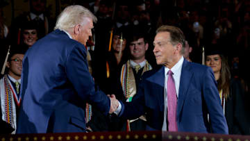 President Trump Addresses University Of Alabama Graduating Class