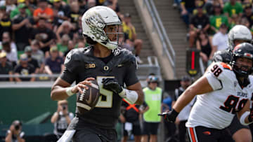 Saturday against Oregon State, Dante Moore completed 21-31 for 305 yards and a personal record four touchdowns. He made several big-time throws but missed a couple of wide-open shots for big gains.