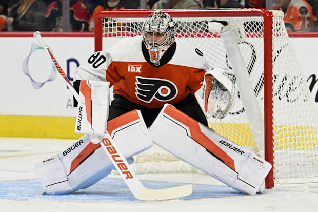 Philadelphia Flyers goaltender Dan Vladar