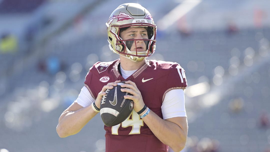 Florida State Seminoles quarterback Luke Kromenhoek (14)