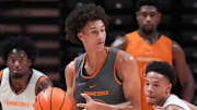 Tennessee's Nate Ament at basketball practice on July 14, 2025, in Knoxville, Tennessee.