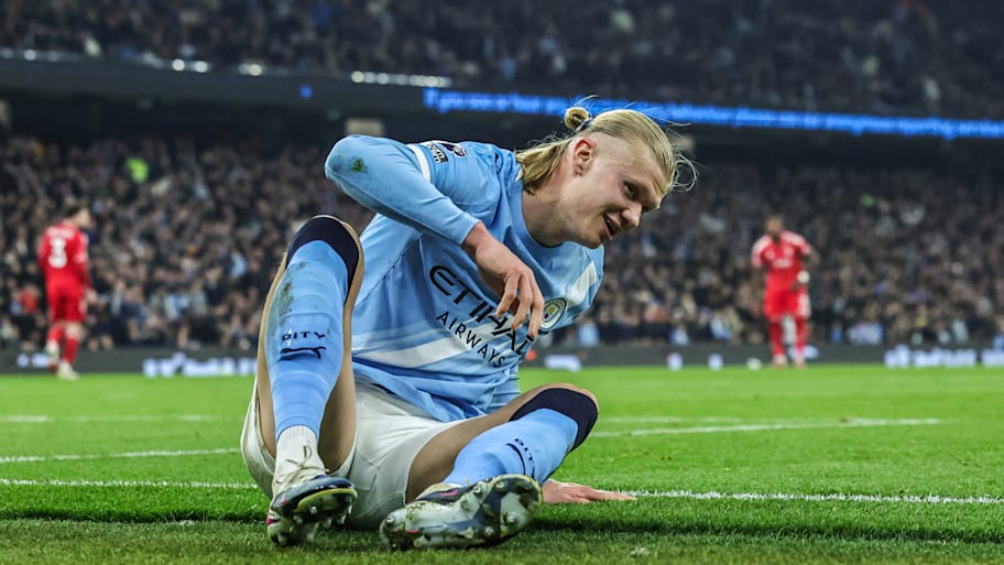 Erling Haaland on the turf.