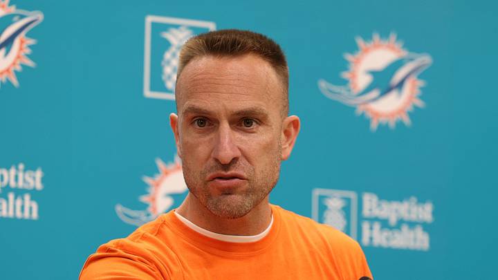 Miami Dolphins head coach Jeff Hafley
