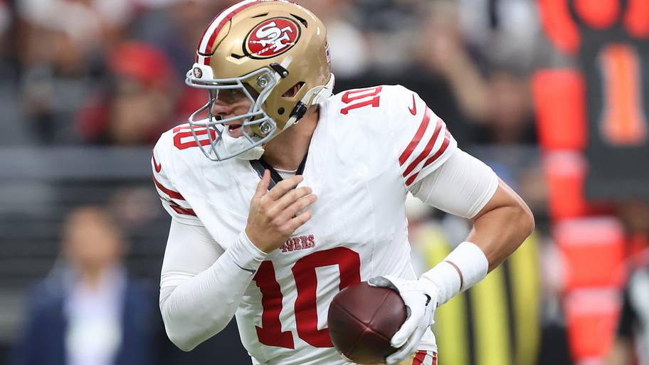 San Francisco 49ers quarterback Mac Jones