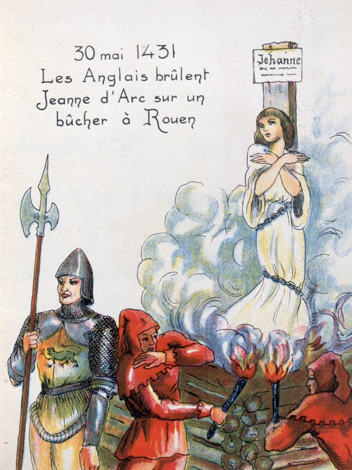 Joan of Arc executed by the English, 30 May 1431 (20th century).