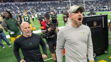 Green Bay Packers head coach Matt LaFleur leaves the field after their wild card playoff game