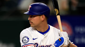 Texas Rangers first base Nathaniel Lowe