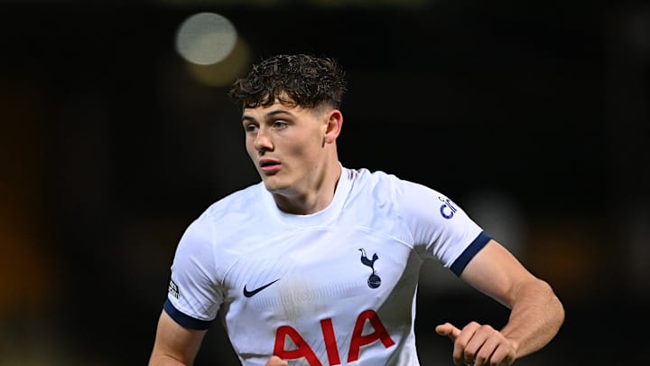 Cambridge United v Tottenham Hotspur U21 - Bristol Street Motors Trophy - Lankshear in action in the Bristol Street Motors Trophy vs Cambridge United 