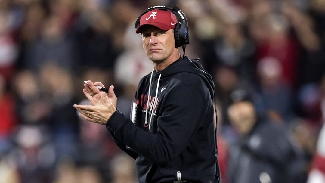 Alabama Crimson Tide head coach Kalen Deboer Alabama Crimson Tide head coach Kalen Deboer