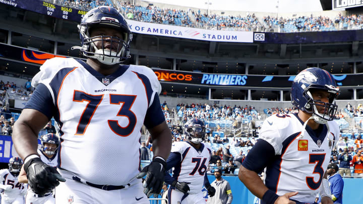 Offensive tackle Cameron Fleming, Denver Broncos vs. Carolina Panthers.