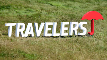 Travelers Championship signage at TPC River Highlands