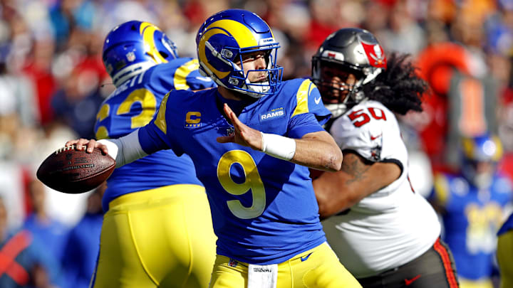 Matthew Stafford and the Rams are welcoming the Buccaneers to Los Angeles on Sunday night.