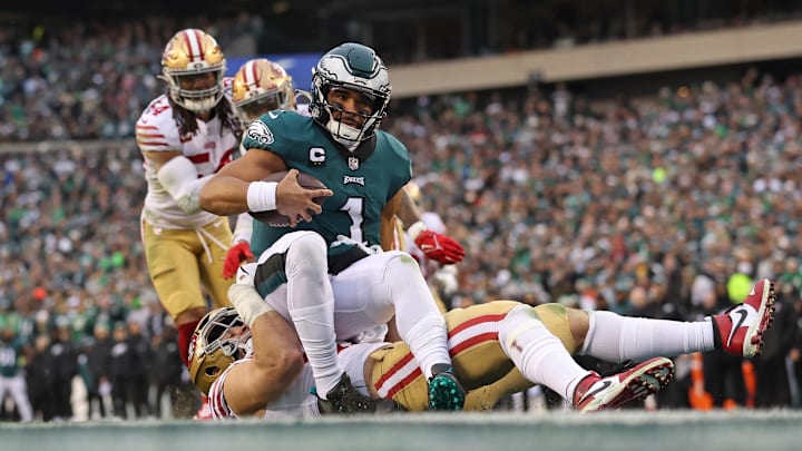 The Eagles and 49ers will square off on Sunday afternoon in Philly.