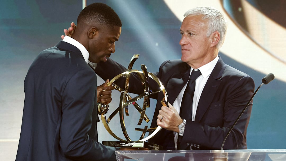 Ousmane Dembélé et Didier Deschamps