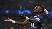 Idrissa Gueye sous les couleurs du Paris Saint-Germain. 