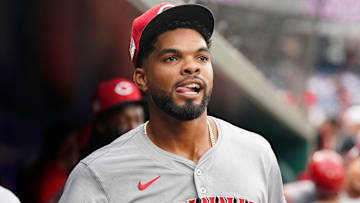 Cincinnati Reds outfielder Rece Hinds