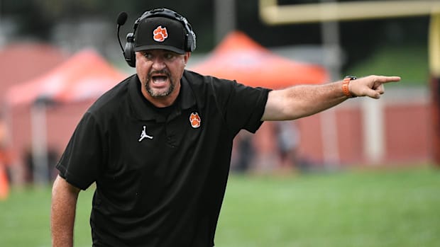 Cocoa football head coach Ryan Schneider