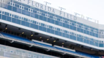 Florida Gators athletic director Scott Stricklin and head coach Billy Napier