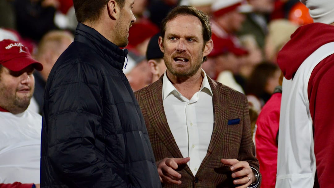 Oklahoma general manager Jim Nagy at the CFP game against Alabama.