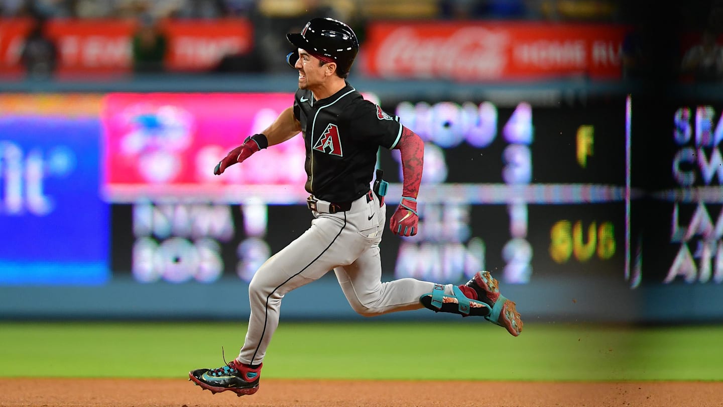 Corbin Carroll Reached Third on a Triple Before the Ball Was Back in the Infield