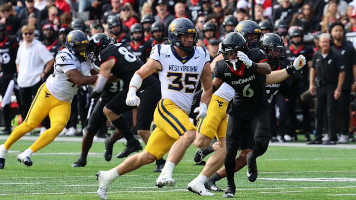 West Virginia University linebacker Reid Carrico West Virginia University linebacker Reid Carrico