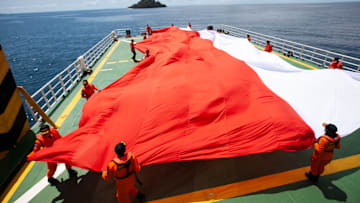 Ilustrasi bendera Indonesia