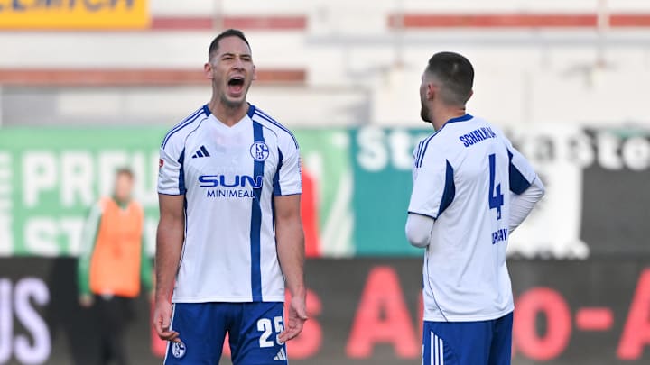 Nikola Katic (l.) & Hasan Kurucay kamen mit S04 in Münster nicht über ein 0:0 hinaus Nikola Katic (l.) & Hasan Kurucay kamen mit S04 in Münster nicht über ein 0:0 hinaus