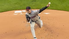 Apr 5, 2024; Cumberland, Georgia, USA; Arizona Diamondbacks starting pitcher Tommy Henry (47)