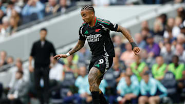 Gabriel Jesus in action during the last North London derby