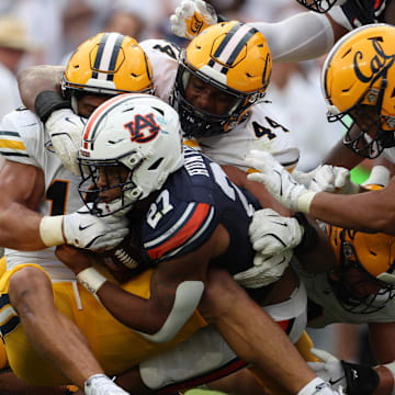 Cal's defense takes down Auburn running back Jarquez Hunter