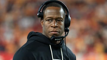 Dec 11, 2025; Tampa, Florida, USA; Atlanta Falcons head coach Raheem Morris