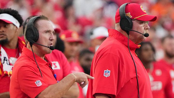 Kansas City Chiefs defensive coordinator Steve Spagnuolo and head coach Andy Reid 