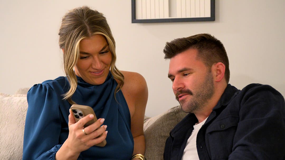 Love is Blind. (L to R) Brianna McNees, Alex Lowrie in episode 1010 of Love is Blind. Cr. Courtesy of Netflix © 2026