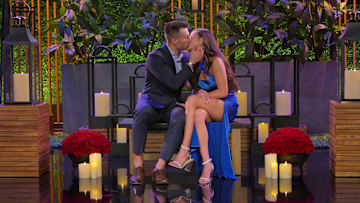 Love Is Blind. (L to R) Garrett Hoseman, Taylor Krause in episode 703 of Love Is Blind. Cr. Courtesy of Netflix © 2024
