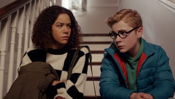 Ginny & Georgia. (L to R) Antonia Gentry as Ginny Miller, Diesel La Torraca as Austin Miller in episode 302 of Ginny & Georgia. Cr. Courtesy of Netflix © 2025