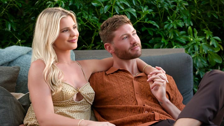 Age of Attraction. (L to R) Libby Vodicka, Andrew Wheeler in episode 105 of Age of Attraction. Cr. Courtesy of Netflix © 2026