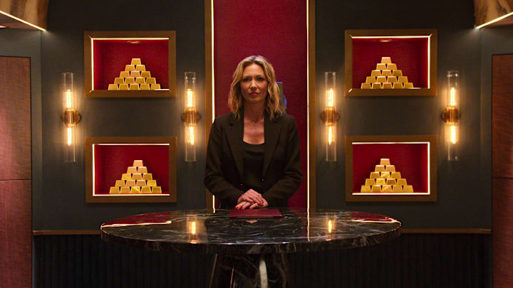 The Trust. Brooke Baldwin in episode 106 of The Trust. Cr. Courtesy of Netflix © 2024